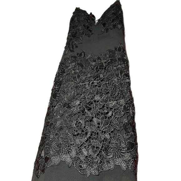 Entry Woman’s Maxi Dress Sheer & Floral Lace Size Medium - Picture 3 of 6